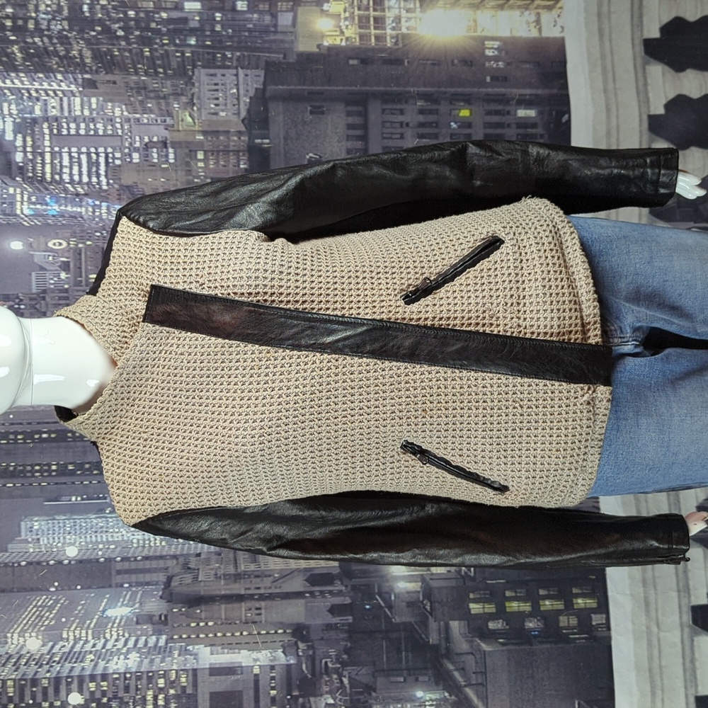 Blank Noir Buckle Moto Grunge Jacket With Defects sz M